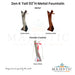 Zen K Tall 92H Metal Fountain-Majestic Fountains and More