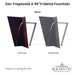 Zen Trapezoid A 96H Metal Fountain- Majestic Fountains and More.