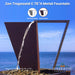 Zen Trapezoid C 78H Metal Fountain - Majestic Fountains and More.