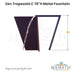 Zen Trapezoid C 78H Metal Fountain - Majestic Fountains and More.
