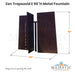 Zen Trapezoid D Metal Fountain - Majestic Fountains and More.