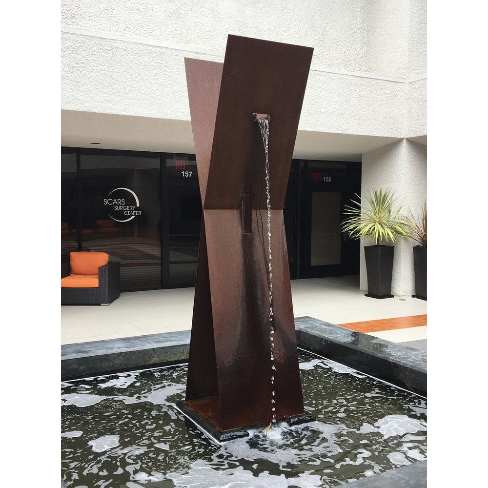 Zen X1 Tall 92"H Metal Fountain - Majestic Fountains and More