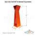 Zen X4 Tall 92H Metal Fountain - Majestic Fountains and More