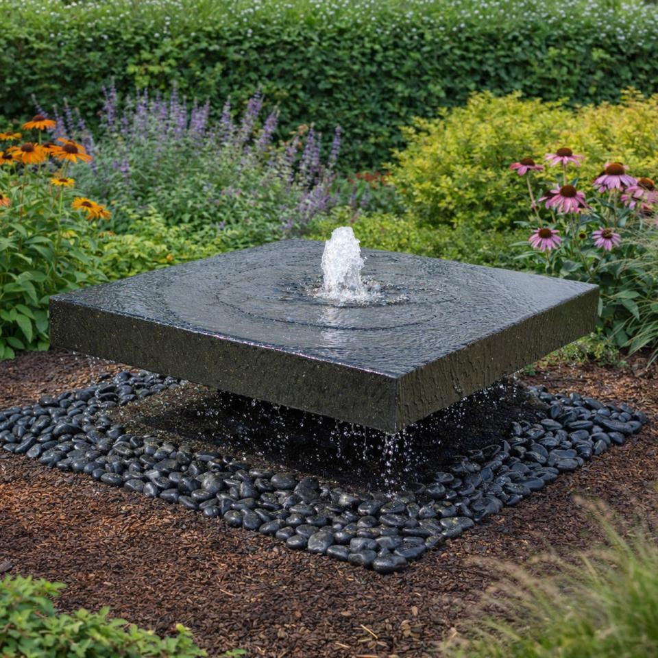 Zenshu Basalt Table - Complete Fountain  Kit
