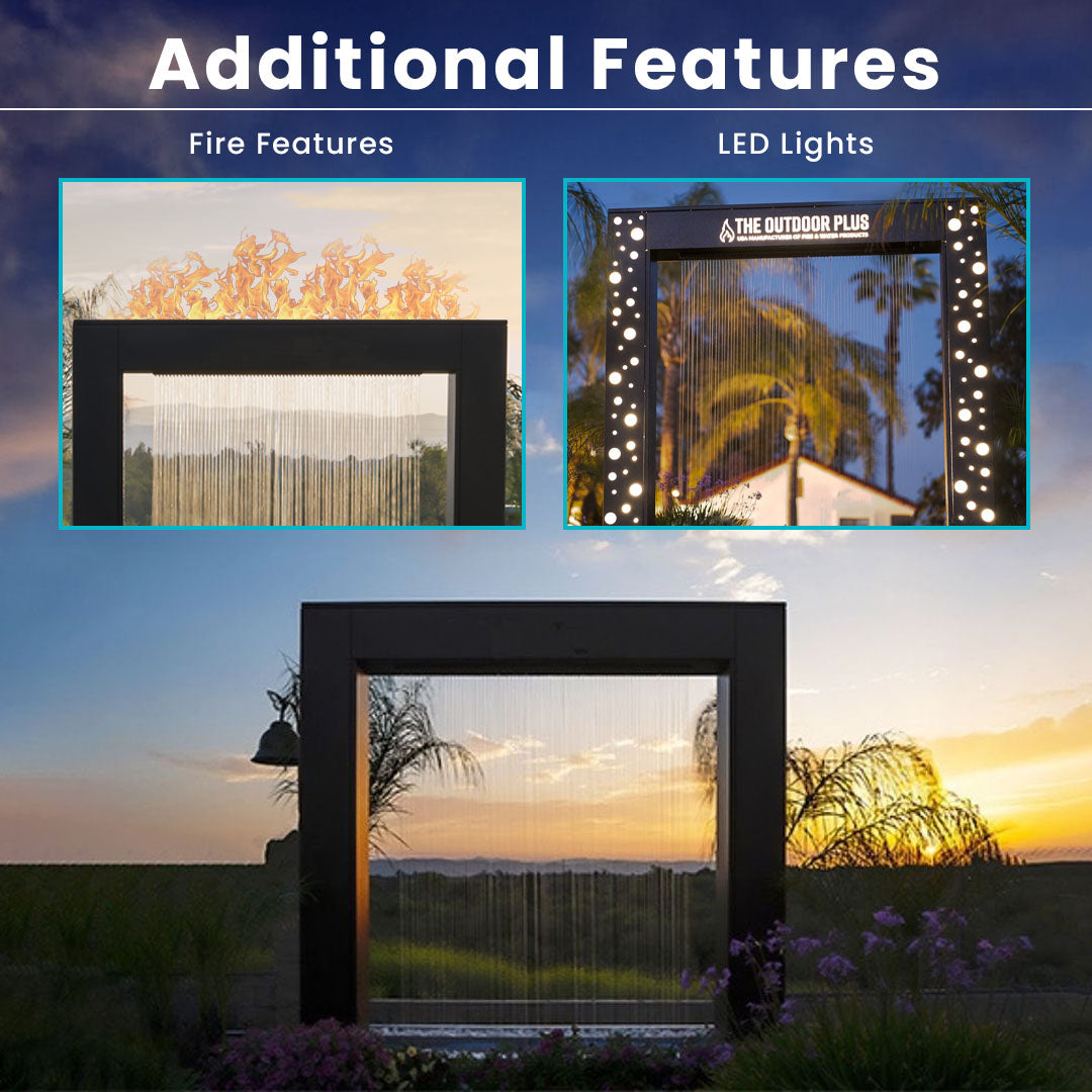 Paradise Falls Rain Curtain – Self Contained Unit in Powder Coated - Majestic Fountains