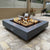 The Outdoor Plus Cabo Square Fire Pit in Powder Coated Steel Steel + Free Cover