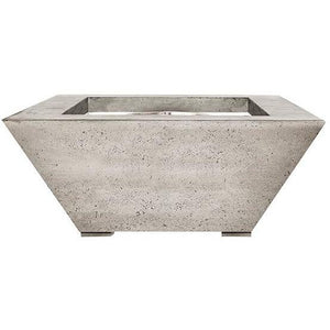 Prism Hardscapes - Lombard Fire Table in GFRC Concrete - Match Lit - Majestic Fountains