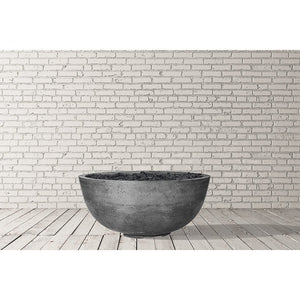 Prism Hardscapes - Moderno 1 Fire Bowl in GFRC Concrete - Match Lit - Majestic Fountains