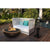 Moderno 4 Fire Pit in GFRC Concrete by Prism Hardscapes  -  Majestic Fountains