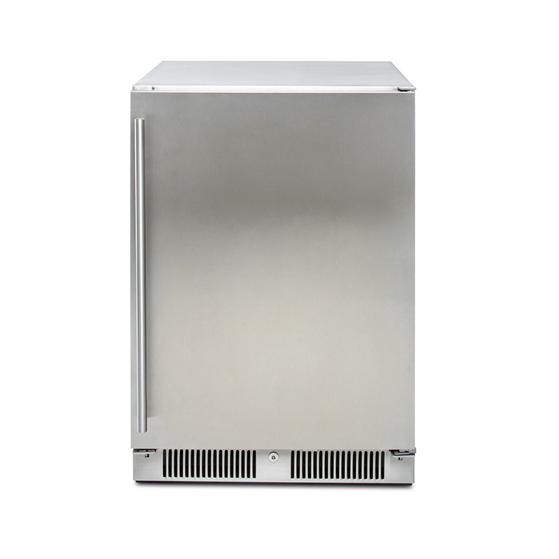 Blaze 24-inch outdoor refrigerator built into the Golden Hour island