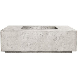 Prism Hardscapes - Portos 58 Fire Table in GFRC Concrete - Match Lit - Majestic Fountains
