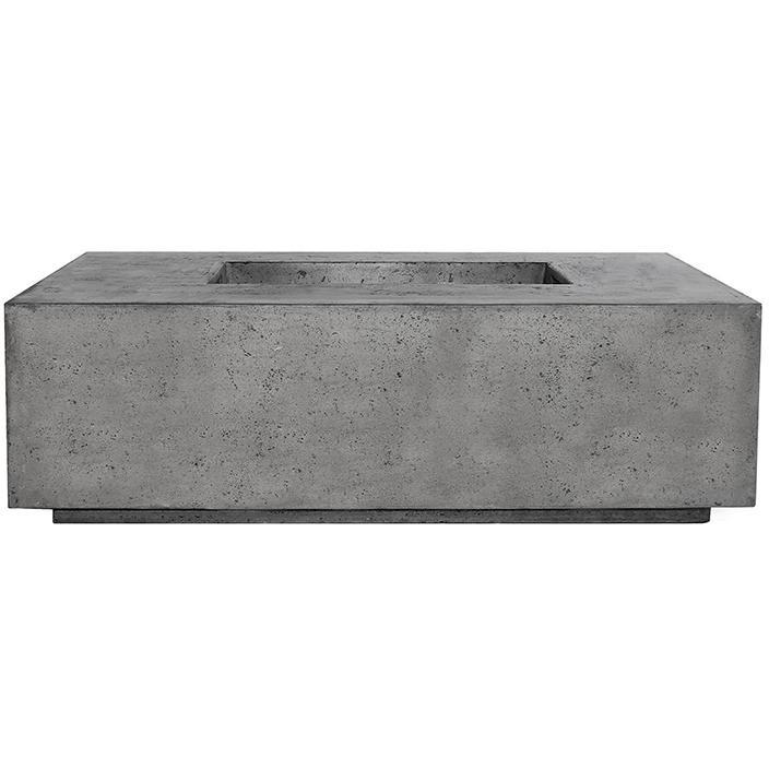 Prism Hardscapes - Portos 68 Fire Table in GFRC Concrete - Match Lit - Majestic Fountains