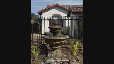 Fiore Stone Roma Fountain 234-F in Cast Stone - Majestic Fountains