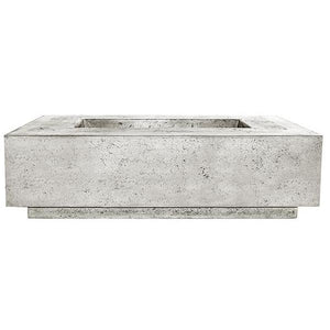 Prism Hardscapes - Tavola 1 Fire Table in GFRC Concrete - Match Lit - Majestic Fountains