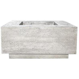 Prism Hardscapes - Tavola 2 Fire Table in GFRC Concrete - Match Lit - Majestic Fountains