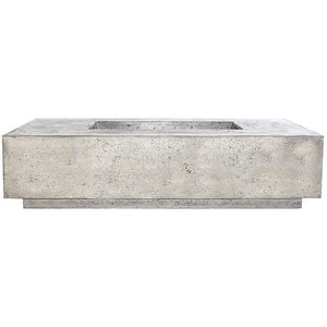 Prism Hardscapes Tavola 4 Fire Table in GFRC Concrete - Match Lit - Majestic Fountains