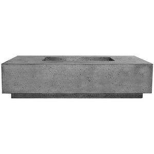 Prism Hardscapes Tavola 4 Fire Table in GFRC Concrete - Match Lit - Majestic Fountains