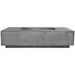 Prism Hardscapes Tavola 4 Fire Table in GFRC Concrete - Match Lit - Majestic Fountains