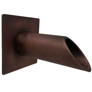 Deco Wall Scupper with Square Backplate – 1.5" - Majestic Fountains