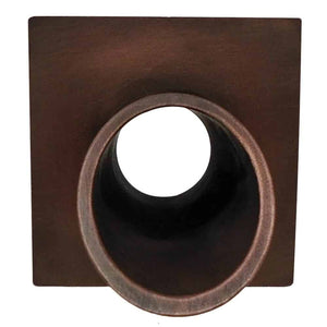 Deco Wall Scupper with Square Backplate – 1.5" - Majestic Fountains