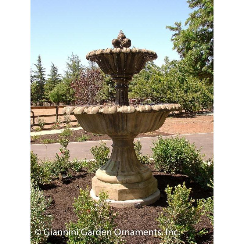 Giannini Garden Tuscania Concrete Outdoor Courtyard Fountain - 1049 - Majestic Fountains
