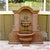 Flaminia Concrete Outdoor Wall Fountain - 1063