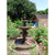 Giannini Garden Quattro Lion Two Tiered Outdoor Courtyard Fountain with Basin - 1227 - Majestic Fountains