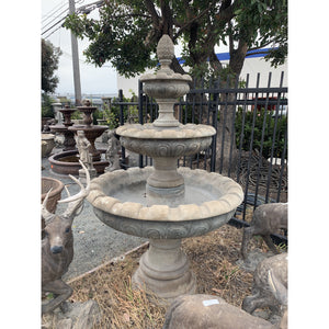 Giannini Garden Regale Concrete 3 Tier - Outdoor Courtyard Fountain - 1257 - Majestic Fountains