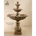 Giannini Garden Grand Chateau Concrete 3 Tier - Outdoor Courtyard Fountain - 1692 - Majestic Fountains