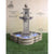 Catalina Concrete Outdoor Pond Fountain - with Rustic Iron Spouts - Majestic Fountains