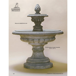 Giannini Garden Fontana Grande Two Tier Concrete Outdoor Fountain - 1168 - Majestic Fountains