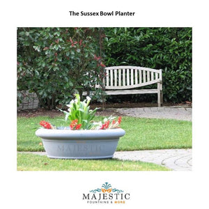 Sussex Bowl Planter in GFRC - Majestic Fountains