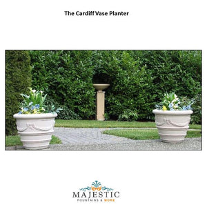 Cardiff Vase Planter in GFRC - Majestic Fountains
