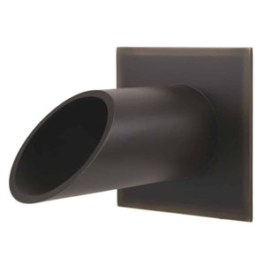 Deco Wall Scupper with Square Backplate – 2.0" - Majestic Fountains