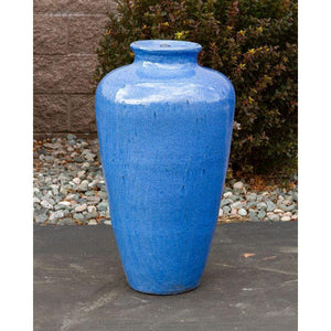 Blue Sky - Closed Top Single Vase Complete Fountain Kit - Majestic Fountains