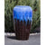 Saguaro Blue Earth Large Vase - Closed Top Single Vase Complete Fountain Kit - 3 ft Tall - Majestic Fountains