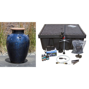 Navy Blue Amphora Fountain Kit - FNT50098 - Majestic Fountains