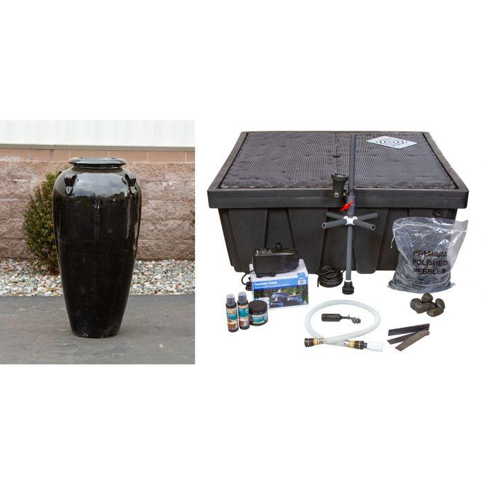 Onyx Amphora Fountain Kit - FNT50221 - Majestic Fountains
