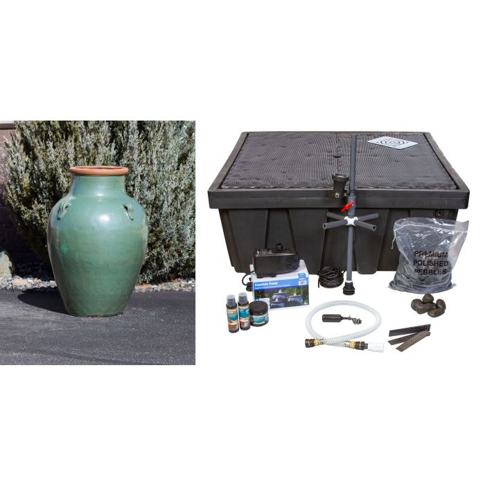 Aqua Green Amphora Fountain Kit - FNT50263 - Majestic Fountains