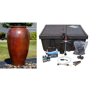 Cinnamon Large Tuscany Single Vase Fountain Kit - FNT50-AB481 - Majestic Fountains