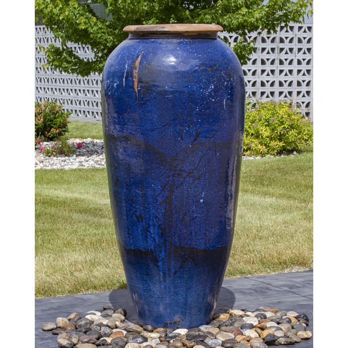 Admiral Blue Large Tuscany Single Vase Fountain Kit - FNT50-AB488 - Majestic Fountains