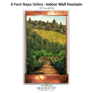 Harvey Gallery 6 Foot Napa Valley - Indoor Wall Fountain - Majestic Fountains