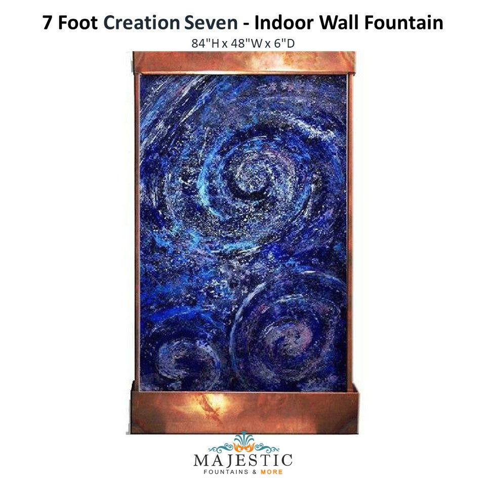 Harvey Gallery 7 Foot Creation Seven   - Indoor Wall Fountain - Majestic Fountains