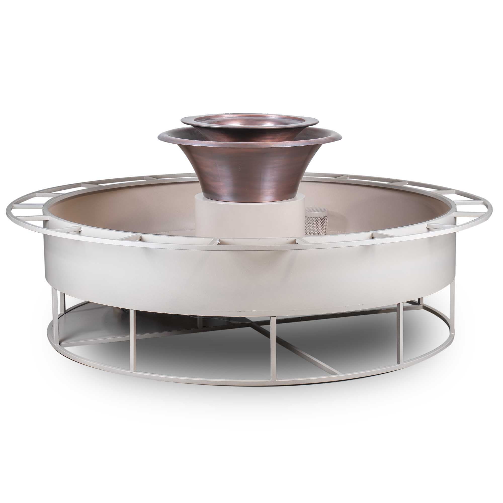 86″ Round Olympian GFRC Concrete - 360° Spill - By The Outdoor plus - Majestic fountains and More