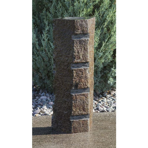 Basalt - Carved Stripe - Complete Fountain Kit - Majestic Fountains