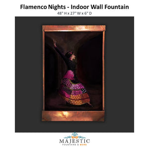 Harvey Gallery Flamenco Nights - Indoor Wall Fountain - Majestic Fountains