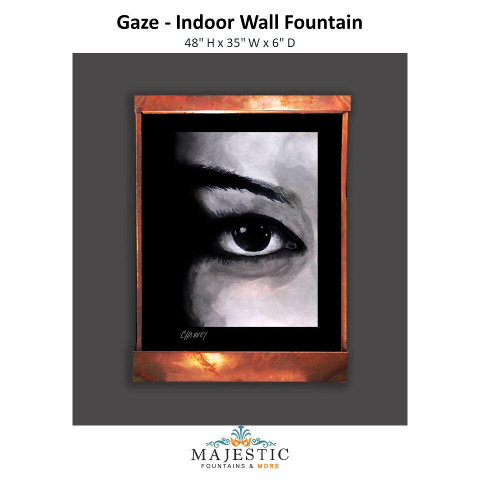 Harvey Gallery Gaze Indoor Wall Fountain - Majestic Fountains