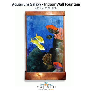 Harvey Gallery Aquarium Galaxy - Indoor Wall Fountain - Majestic Fountains