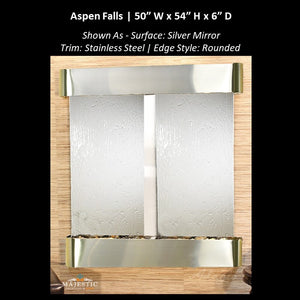 Adagio Aspen Falls 54"H x 50"W - Indoor Wall Fountain - Majestic Fountains