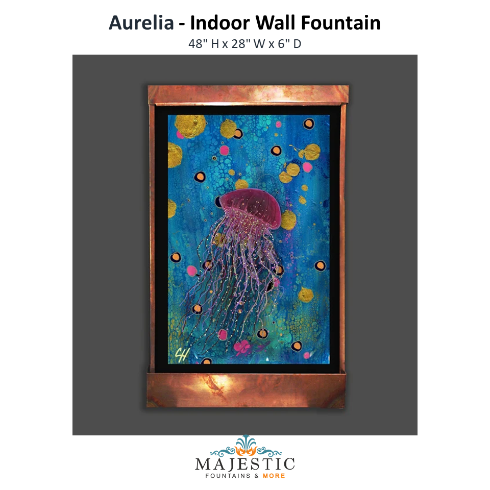 Harvey Gallery Aurelia - Indoor Wall Fountain - Majestic Fountains